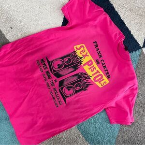Unique T-shirt commemorating the recent Frank Carter and Sex Pistols UK tour.